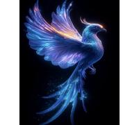 COKYIS Stamped Cross Stitch Kits Flying Birds 11CT Counted Printed Cross Stitch Kit,Preprinted Pattern Embroidery Starter Kit for Beginner Kids and Adults 40x50cm