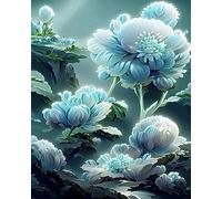 COKYIS Stamped Cross Stitch Kits The Flowers 11CT Counted Printed Cross Stitch Kit,Preprinted Pattern Embroidery Starter Kit for Beginner Kids and Adults 40x50cm