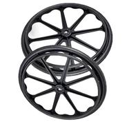 COKYIS Wheelchair Caster Assembly, Black Wheelchair Rear Wheel Integrally Formed, 24" X 1 3/8" Rear Wheels For Wheelchair, Non-Pneumatic Solid Tire (Color : X2)