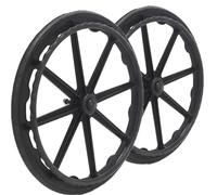 COKYIS Wheelchair Wheel Replacement Parts, 24in Replaces Rear Wheel For Manual Wheelchairs, Nylon Solid Tyre, Integrally Formed Wheelchair Replacement Wheels (Color : X2, Size : 24in)