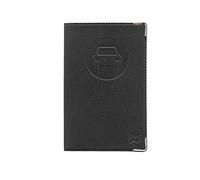 COL Classic Car Paper Holder Suitable for Driving Licence and Insurance Cards - Made in France, Black, Dimensions (Closed) 14 x 9 cm (Open) 14 x 26 cm, Black, Dimension(fermé) 14x9cm (ouvert) 14x26cm,