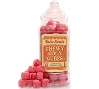 Cola Cubes Sweets in Jar Retro Sweets Gift Jar Classic Chewy Cola Cube Sweets Nostalgic Birthday Present Secret Santa Gift Father's Day Present