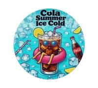 Cola Summer Ice Cold Refreshing Vibe Metal Tin Sign Plaque