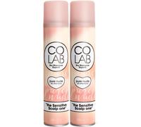 COLAB Dry Shampoo, Pure Nude, Pack of 2, 200ml - Lightly Scented Dry Shampoo Fo