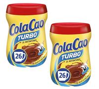 ColaCao Turbo Instant Chocolate Drink 2 x 400g - Easy-Mix Cocoa Powder, No Lumps, Rich Hot Chocolate Flavour, Spanish Cola Cao Cacao Drink