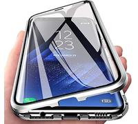 Colala Case for Google Pixel 9 Pro XL Magnetic Cover Magnetic Adsorption Technology Metal Frame Case Aluminum [Front and Back 9H Tempered Glass] 360° Full Protection Ultra Slim Case - Silver