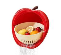 Colander Bowl - Multifunctional Mixing Strainer Quick Drainage 9.65 x 9.45 x 4.41 Inches Thick Fruit Vegetable Washing Basket | For Berries Pasta Spaghetti Cooking Lettuce Food