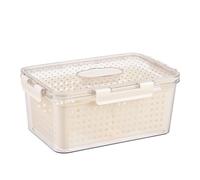 Colander Food Storage - Fruit Vegetable Containers for Fresh Keeper | Built-In Strainer for Easy Cleaning, Airtight Freshness Preservation with Lid, Perfect for Berries Meat Daily Kitchen Use
