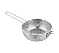Colander for Kitchen - Fine Mesh Filter with Handle | Stainless Steel Strainer Bowl for Washing Fruit, Vegetables, Pasta, Noodles, Salad, and Cooking in Home Or Restaurant Use