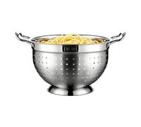 Colander for Kitchen, Quick Drainage Washer Rinser with Handles, 24x14.9cm Rice Colander Fruit Strainer for Vegetables, Fruits, Spaghetti, Pasta, Salad, Home, Family Gatherings, Outings, Picnic