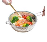 Colander For Kitchen - Stainless Steel Mesh Strainer | Fine Filter With Handle | Durable Bowl For Fruit Vegetable Pasta Noodle, Multifunctional Tool For Salad Cooking Of Home Restaurant With Washing U