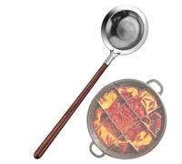 Colander Spoon | Stainless Steel Kitchen Utensils - Foaming Spoon - For Fat Soup Fondue Pasta Serving