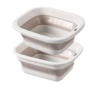 Colander Strainer - Folding Pasta Strainer Kitchen Colander | Double Layer Drain Basket Bowl, Food Prep Containers Pasta Drainer F Temporary Tray, And Versatile Spaghetti, Vegetable,