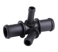 Cขolant Flange Distributor OEM 1K0121087P Black Plastic for Golf/Jetta/Passat/Tiguan/Audi A1/A3/Eos/Scirocco/Touran/Polo/Skoda