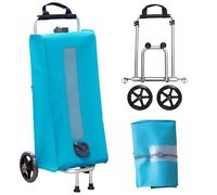 Colapz Aquamate Fresh Water Carrier with Trolley 40L - Space Saving Water Container for Caravans and Motorhomes BPA Free - Compatible with Flexipipes