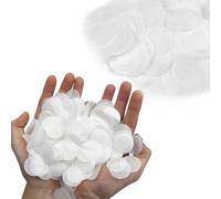 Colaren 160000 1 Inch White Confetti, Biodegradable Confetti for Wedding Birthday Anniversary（160g）