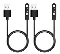 Colaren 2 Pcs Smart Watch Charger 2 Pin Magnetic Compatible with SW022, AGPTEK LW11, Dafit, Nerunsa, Radley, Reflex active (4mm)
