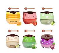 Colaren 6 PCS Honey Lip Balm, Honey Bee Balm UK Lips for Moisturizing Preventing Dry Cracked