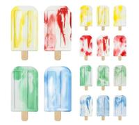 Colarr 12 Pcs Ice Cream Sidewalk Tie Dye Chalk Bulk 2" x 4" Washable Multicolor Sidewalk Tie Dye Chalk Paint Party Favor for Kid Adult Summer DIY Craft, Spring, Easter School Daycare Activity Supply