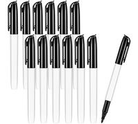Colarr 12 Pcs Thick Tipped Low Vision Pen Black Ink Visual Easy to See Bold Pens with Felt Tip Quality Low Aids for Vision Seniors Elderly Office Home Classroom Writing Reading