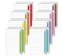Colarr 16 Pack Note Pads 5 x 8 Inch to Do List Notebook with Ballpoint Pen Pattern Lined Memo Pads with 60 Sheets in Each Notepads 8 Design for Office College Home School Supplies