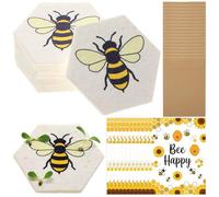 Colarr 24 Sets Plantable Wildflower Bee Seed Paper with Gift Cards Envelopes Seed Packets Party Favors for Guests for Birthday Baby Showers Weddings Mother's Day Teacher's Day Funeral