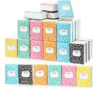 Colarr 60 Pcs Back to School Mini Pocket Tissues Teacher Pocket Tissues Bulk Travel Size Composition Notebook Theme Facial Paper Cute Classroom Rewards Teacher Party Favors Supplies