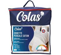 Colas Normand, Cotton Percale Duvet, Tempered, 140 x 200 cm, Premium Quality, 100% Cotton Percale, Soft and Comfortable, Durable, Fine Finish, White