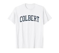 Colbert OK Vintage Athletic Sports JSN2 Navy Print T-Shirt