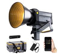 COLBOR CL220 PRO 200W LED Video Light,Bi-Color 2700-6500K COB Light with edgeMAX App Build in 10 Lighting Effects Supports V-port Battery for Photography Lighting Studio