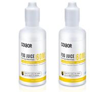 COLBOR High-Density Fog Juice Set, 60ml*2 Fog Juice High Density Odorless Vegetable Glycerin-Based Fog Fluid Smoke Machine Fluid for Mini Portable Fog Machine CF5 CF3 Smoke Machine