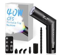 COLBOR Portable Fog Machine 40W with Remote Control, CF5 Mini Handheld Smoke Machine for Photography, Small Fogger Haze Maker for Indoor Outdoor Halloween Party Cosplay, Rechargeable Fog Machine