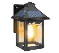 COLBOR Solar Wall Lantern Lights, Outdoor Vintage Light (1pcs) with 3 Smart Lighting Modes Motion Sensor Decorative LED Waterproof IP65 for Garage Garden Yard Patio, Solar-Wall-Lantern-Light-Outdoor