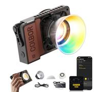 COLBOR Video Light,Wonder W100R 100W RGB Portable 345g Continuous Lighting CRI97+ APP Control with DC/TypeC Connector for Indoor&Outdoor Filming Live Streaming,Video-Photography-LED-Light-RGB