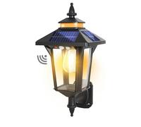 COLBOR Vintage Solar Security Light, Sensor Solar Light with 3 Lighting Modes, Outdoor Wall Lamp IP65 Waterproof for Garden Yard Fence