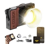 COLBOR W60 60W Video Light Portable 345g Continuous Lighting CRI97+ APP Control with DC/Type C Connector Compatible with Zhiyun for Filming Interview Live Streaming, Video-Photography-LED-Light