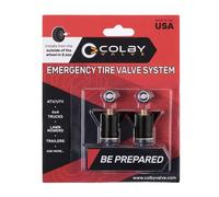 Colby Valve Quick Emergency Valve Stem Replacement Kit for Tubeless Tires | No Tools Required for Install | No Need to Remove Tire | Tire Valve Stem Kit Made in USA from quality 360 brass components
