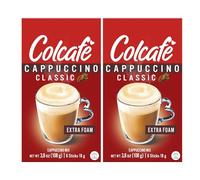 Colcafé Classic Cappuccino Instant Mix | Convenient & Portable Packs | 100% Colombian Coffee | Make Hot or Cold | 6 Count (Pack of 2)