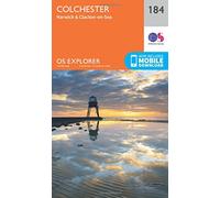 Colchester Map | Harwich & Clacton-on-Sea | Ordnance Survey | OS Explorer Map 184 | England | Walks | Hiking | Maps | Adventure