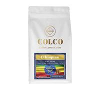 COLCO: ETHIOPIAN Single Origin Coffee | Arabica Heirloom | Santico | Medium Roast | Hand Roasted Coffee | Ground Filter Coffee (500g Resealable Bag)