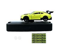 Colcolo 1/64 Mini Car Model Center Decor with Parking Number Plate Decorative Dynamic Ornament Auto Interior Accessories, Green