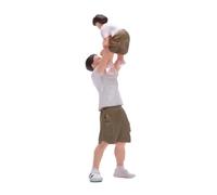 Colcolo 1/64 People Figures Miniatures Collections Father and Son Figurines for Architectural DIY Projects Scenes Movie Props Layout