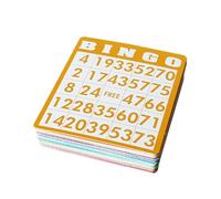 Colcolo 100 Pieces Bingo Game Cards Sheets Bingo Set, to Read Playing Card Set Number Cards for Family Large groups Adults