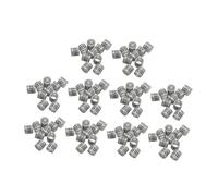 Colcolo 100 Pieces Pigeon Leg Rings Dove Leg Rings Poultry Supplies Reusable Identifying Bands Tags for Quail Chicks Canary Poultry, gray
