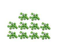 Colcolo 100 Pieces Pigeon Leg Rings Dove Leg Rings Poultry Supplies Reusable Identifying Bands Tags for Quail Chicks Canary Poultry, Green
