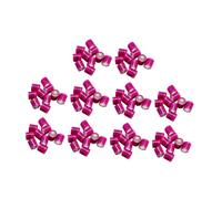 Colcolo 100 Pieces Pigeon Leg Rings Dove Leg Rings Poultry Supplies Reusable Identifying Bands Tags for Quail Chicks Canary Poultry, pink