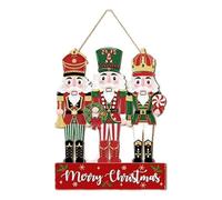 Colcolo 11x14inch Christmas Nutcracker Hanging Sign Ornament Xmas Decor Versatile for Indoor Outdoor Wall Plaque Lightweight