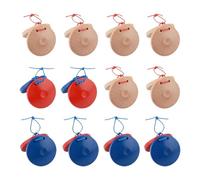 Colcolo 12x Musical Castanets Wooden Percussion Instrument DIY Party Favors Classroom Hand Finger Castanets Clapper Board for Adult