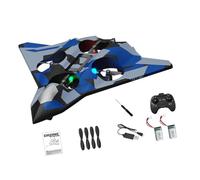 Colcolo 2.4Ghz Remote Control Foam Airplane Toy, RC Plane, Quadcopter, Hovering, 360 Flip Rotation Mode, 2 Speeds, LED Lighting, 6CH Roll Fixed Wing Aircraft Anti Falling Easy to Fly Child, CZ36 Blue