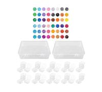 Colcolo 2.6mm Beads Kit Multicolor Jewelry Making Crafting Art Decorations for Room for Kids Crafts Melt Beads, 48 Colors